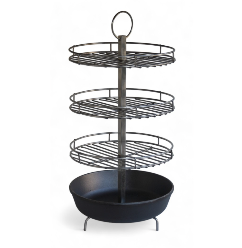 Three-tier 27 CM rack with pan