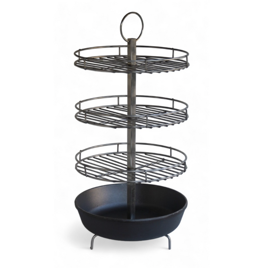 Three-tier 27 CM rack with pan