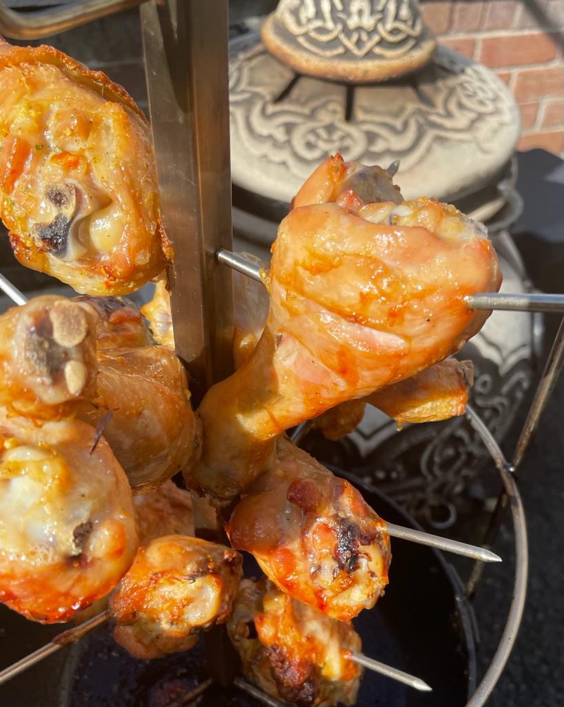 Chicken drumsticks from your own tandoor just in 20 minutes