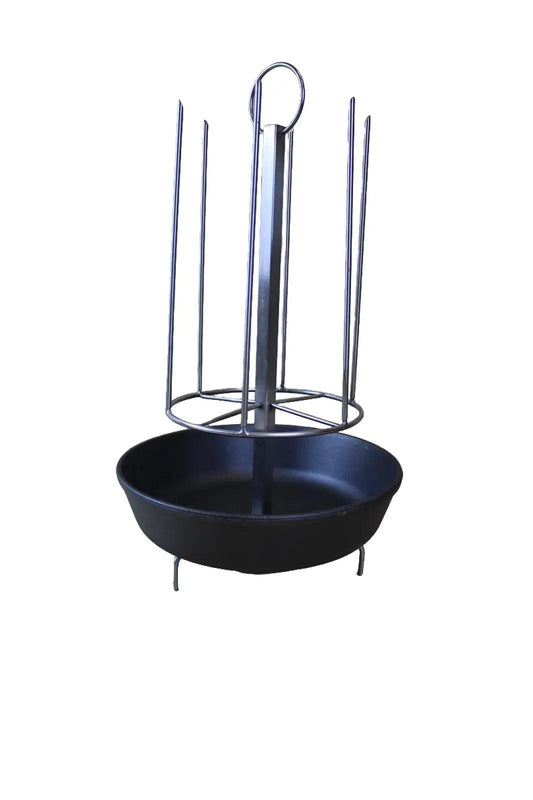 Skewers with cast iron bowl 27cm diameter / tandoor